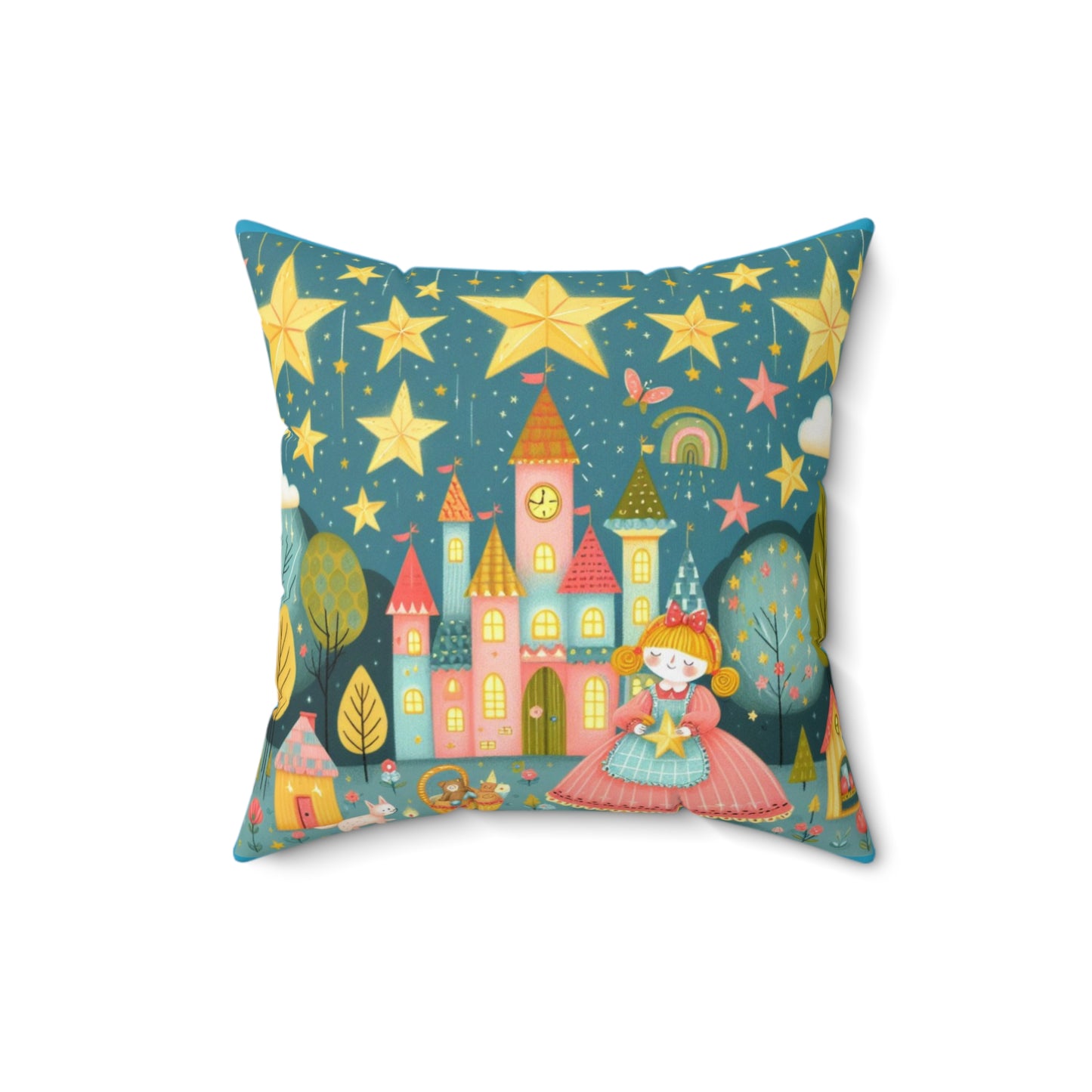 Twinkle Twinkle Star, Nursery Rhyme Pillow,  Square Pillow, Library, Book Nook, Reading Corner, Classroom, Teacher