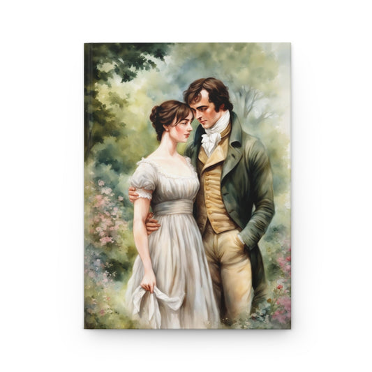 Elizabeth and Darcy, Jane Austen, Austenite, British, Bookworm, Gift, Library, Diary, Hardcover Journal Matte