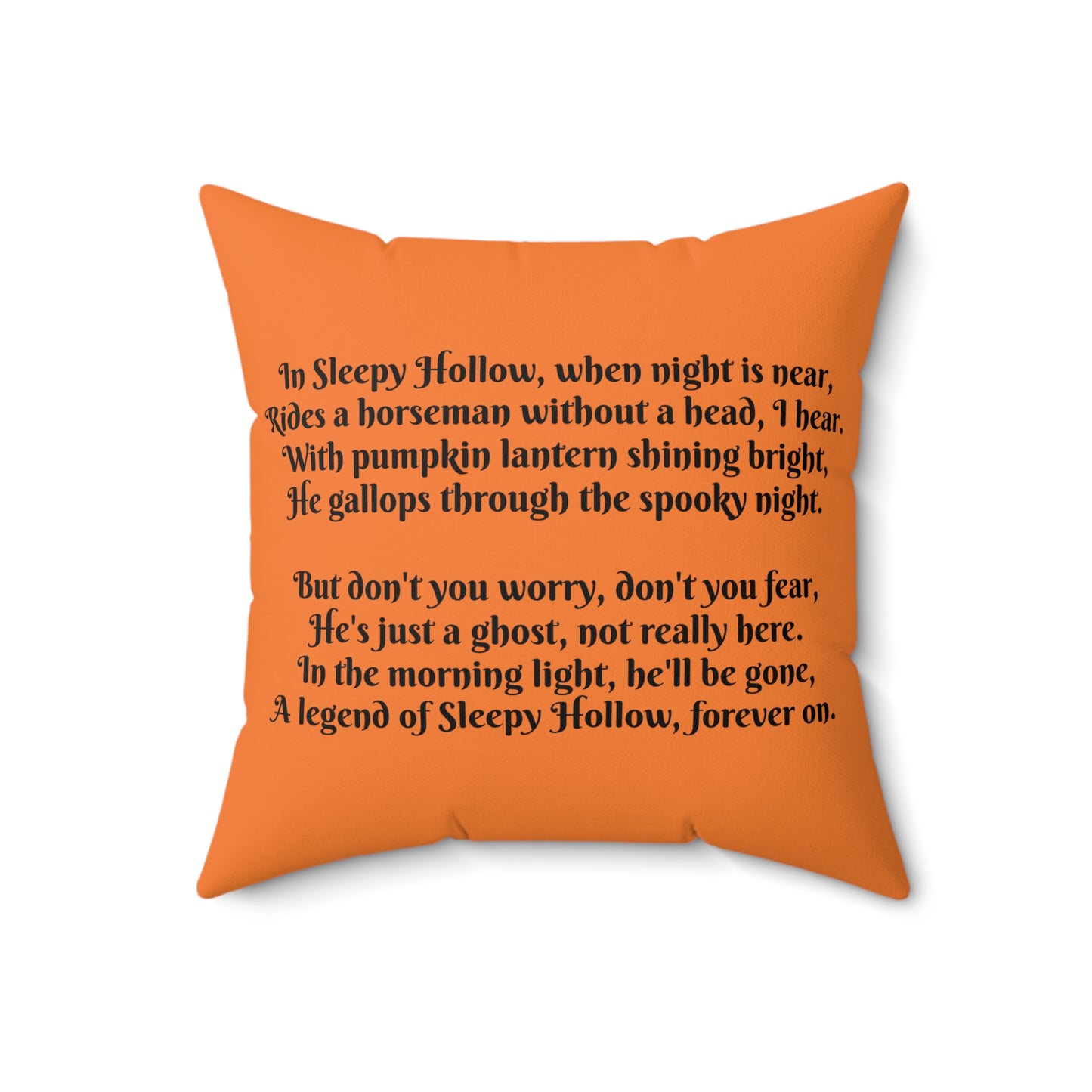 Sleepy Hallow, Headless Horseman, Halloween, Square Pillow, Book Nook, Library, Story time, Classroom