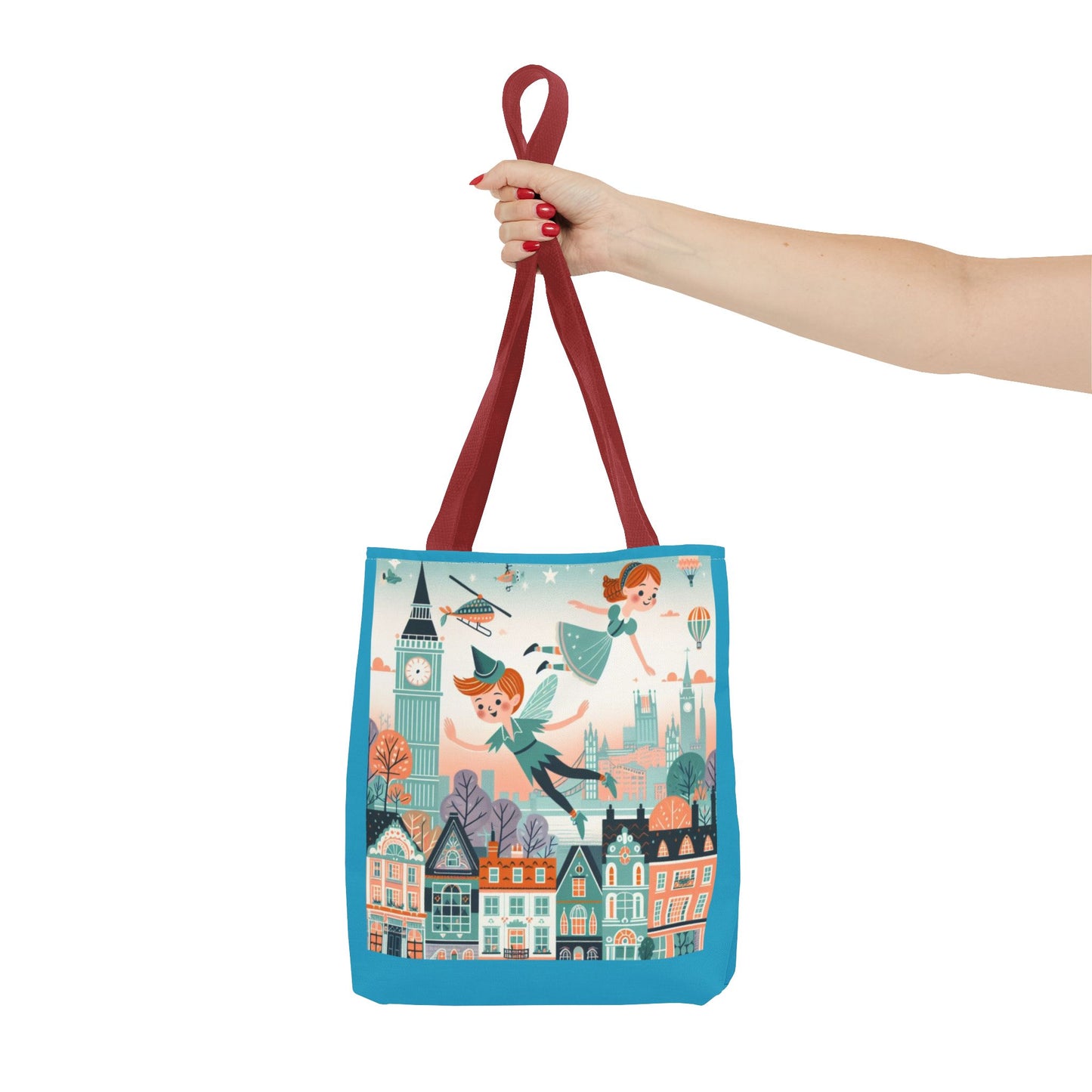 Peter Pan, JM Barrie, Fairy Tale, Tote Bag, Book Bag, Library Bag, Gift
