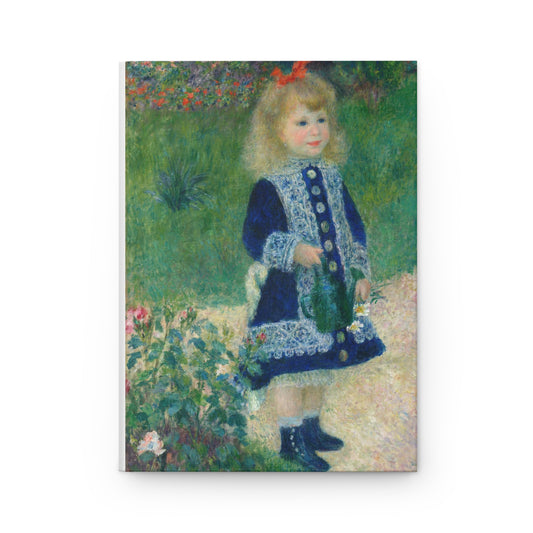 Claude Monet, Girl with Watering Can, Gift, Valentine's Day, Impressionist Hardcover Journal Matte