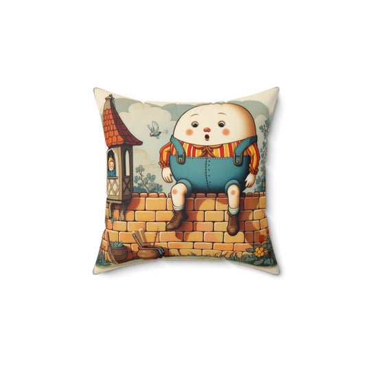 Humpty Dumpty, Square Pillow, Nursery Rhyme, Pillow, Library, Book Nook, Reading Corner, Classroom, Teachers