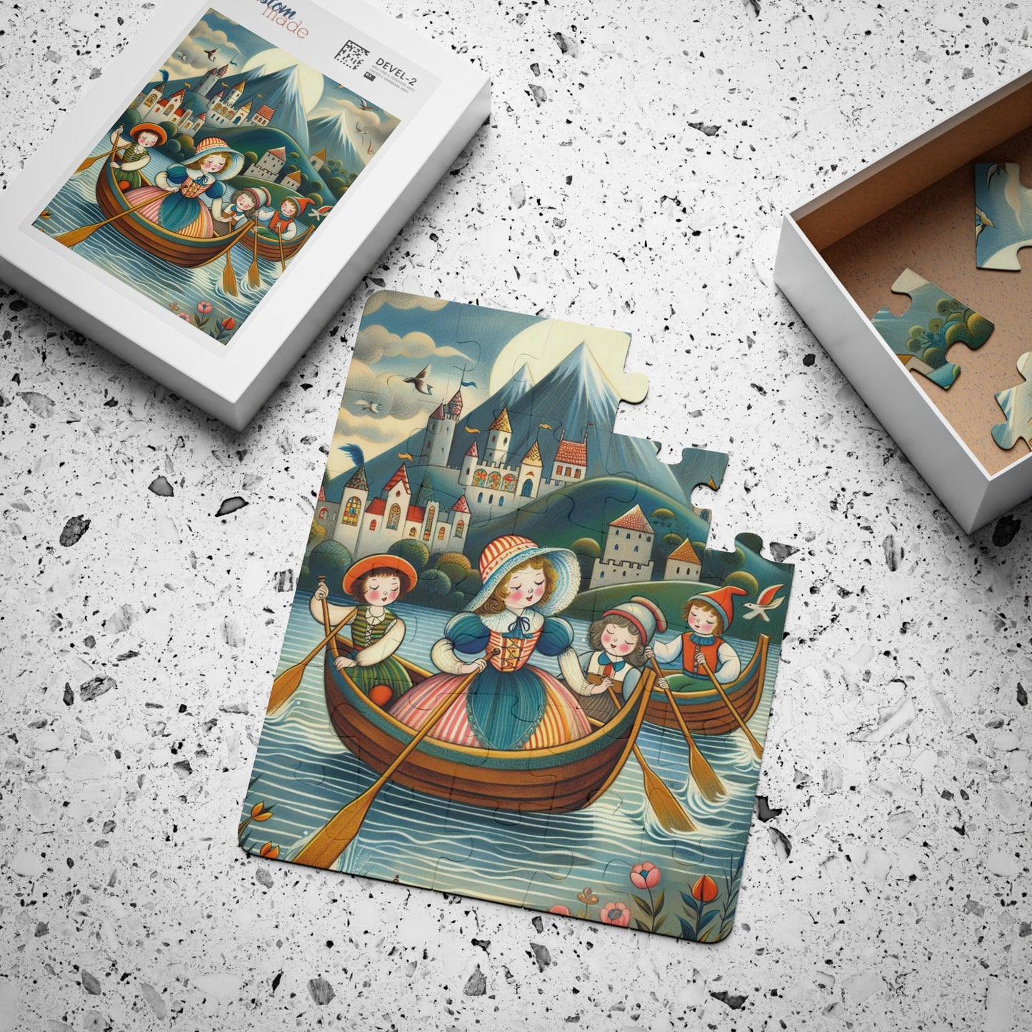 Nursery Rhyme, Row Row Your Boat Kids, Game, Educational, Kids' Puzzle, 30-Piece