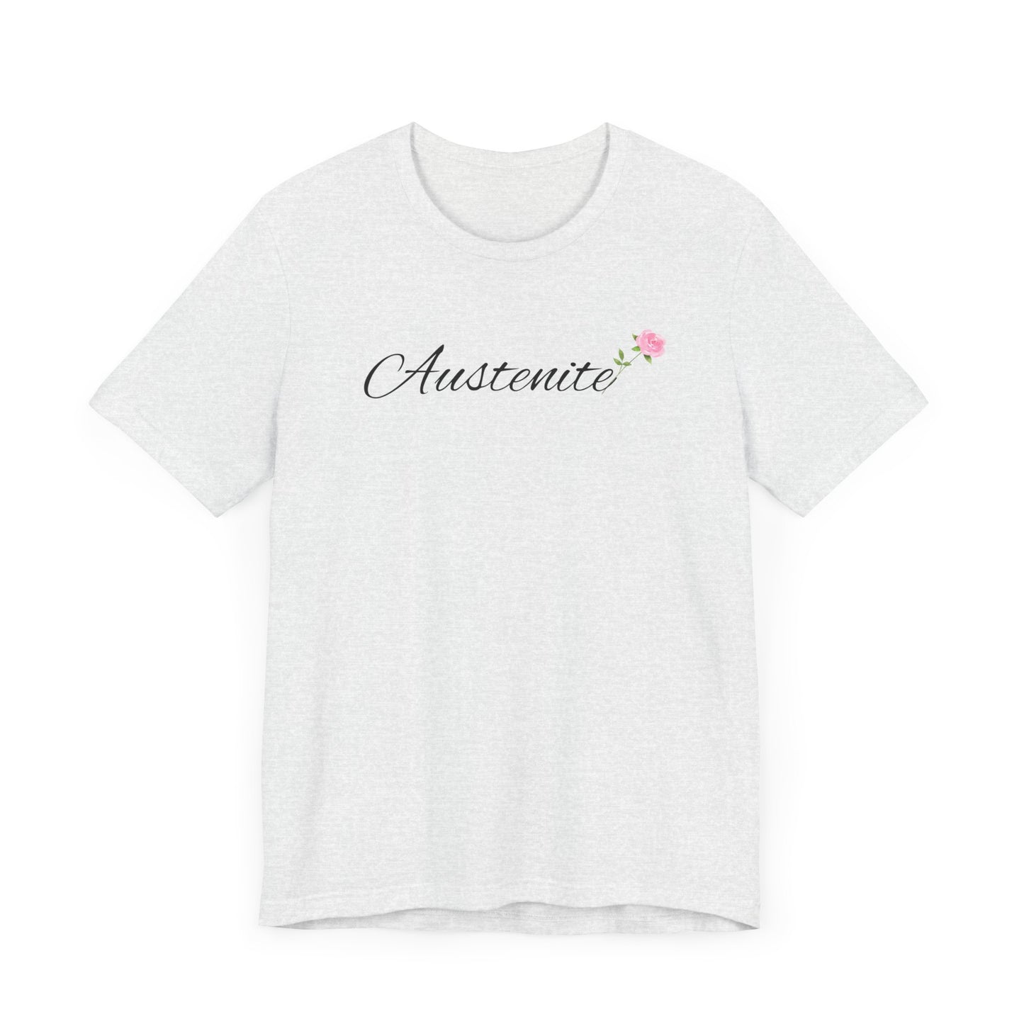 Jane Austen, Austenite, Fan, Reader, Writer, T-Shirt, tshirt, Floral, Flower, Unisex Jersey Short Sleeve Tee