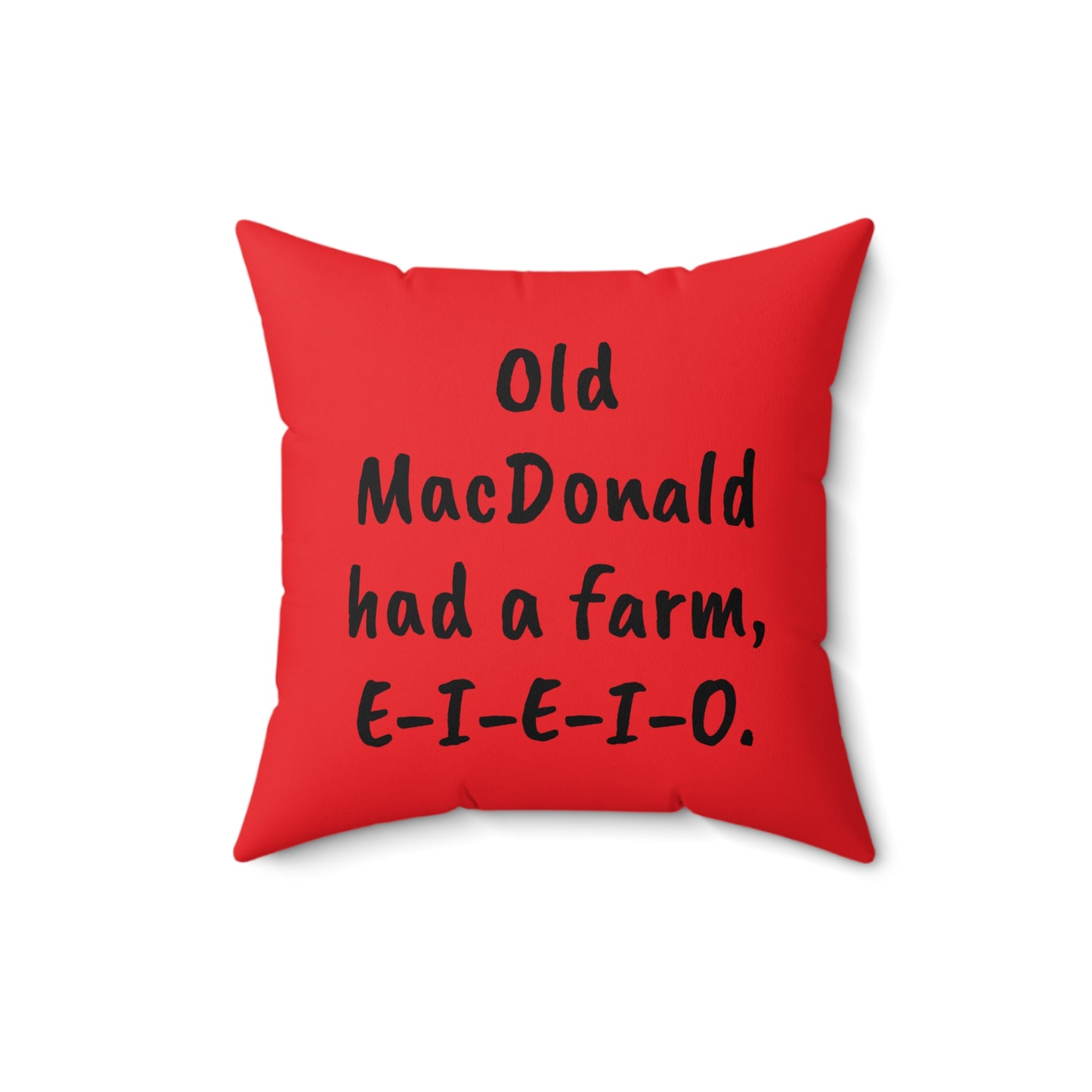 Old MacDonald, Farm, Nursery Rhyme, Square Pillow, Book Nook, Reading Corner, Classroom, Library, Animals, Barn