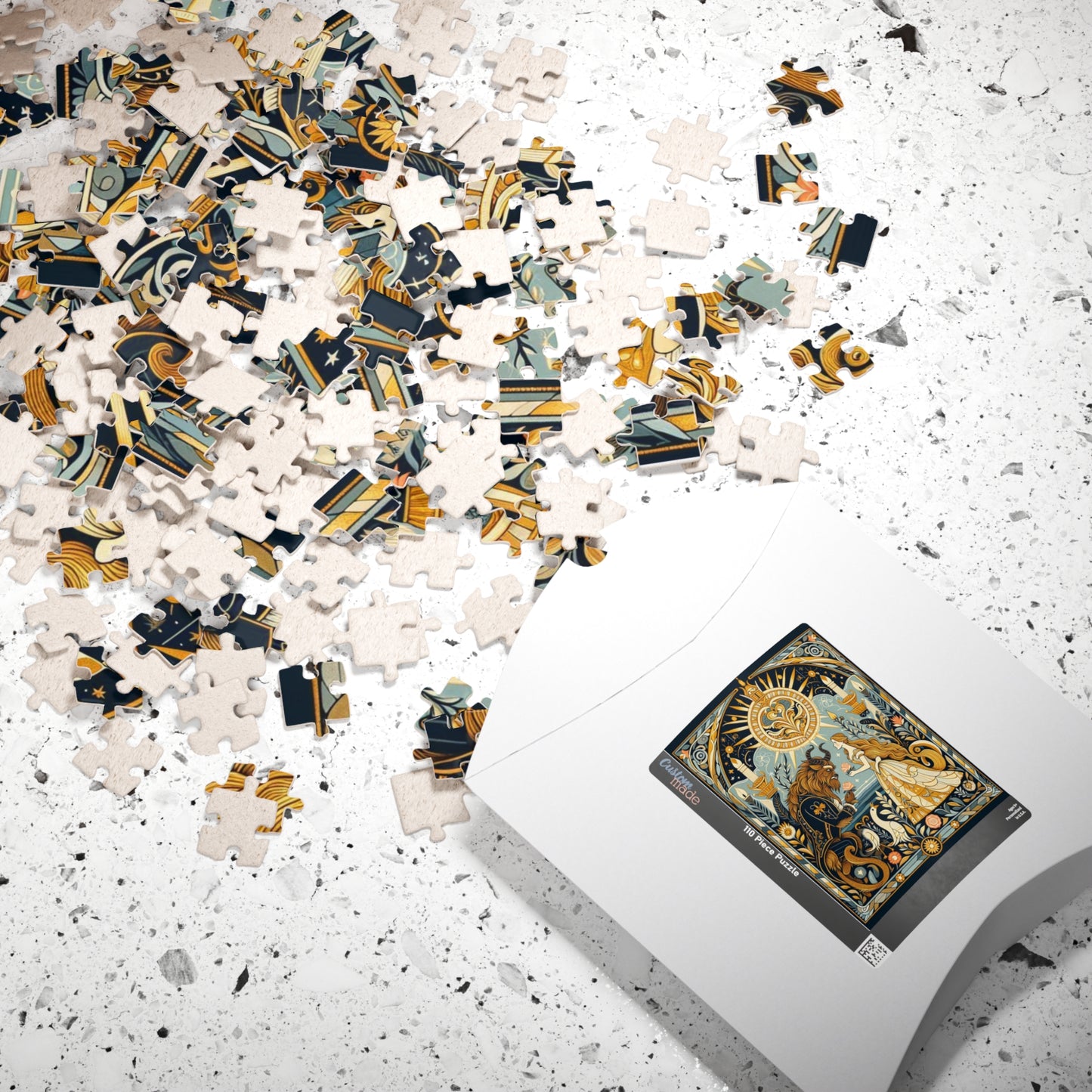Puzzle - Beauty and the Beast, Fairy Tale Puzzle. Jigsaw, Game, Brain Teaser. Unique Gift for Disney Fans, Adults, Kids. Home Activity,