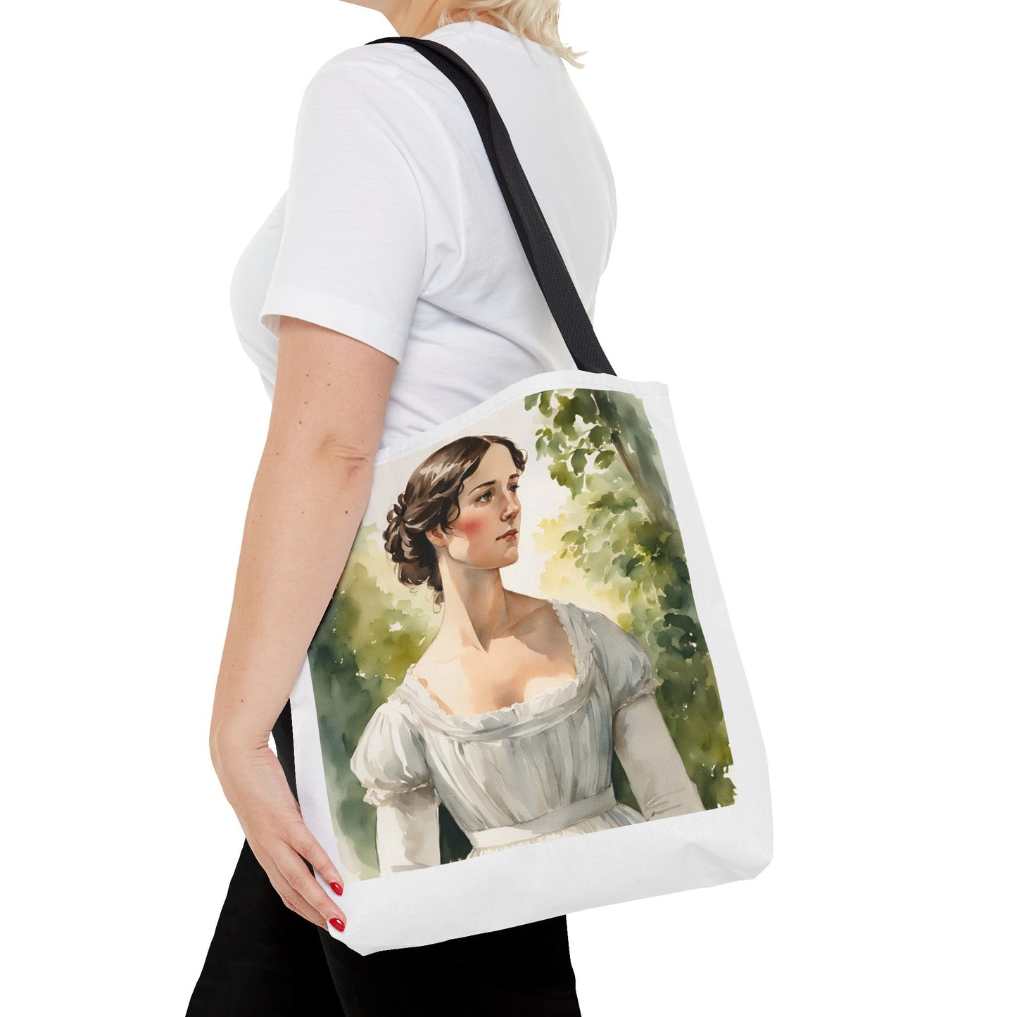 Pride and Prejudice Tote Bag, Darcy and Elizabeth Library Accessories, Book Lover's Gift, Jane Austen Bag, Literary Reading Tote,