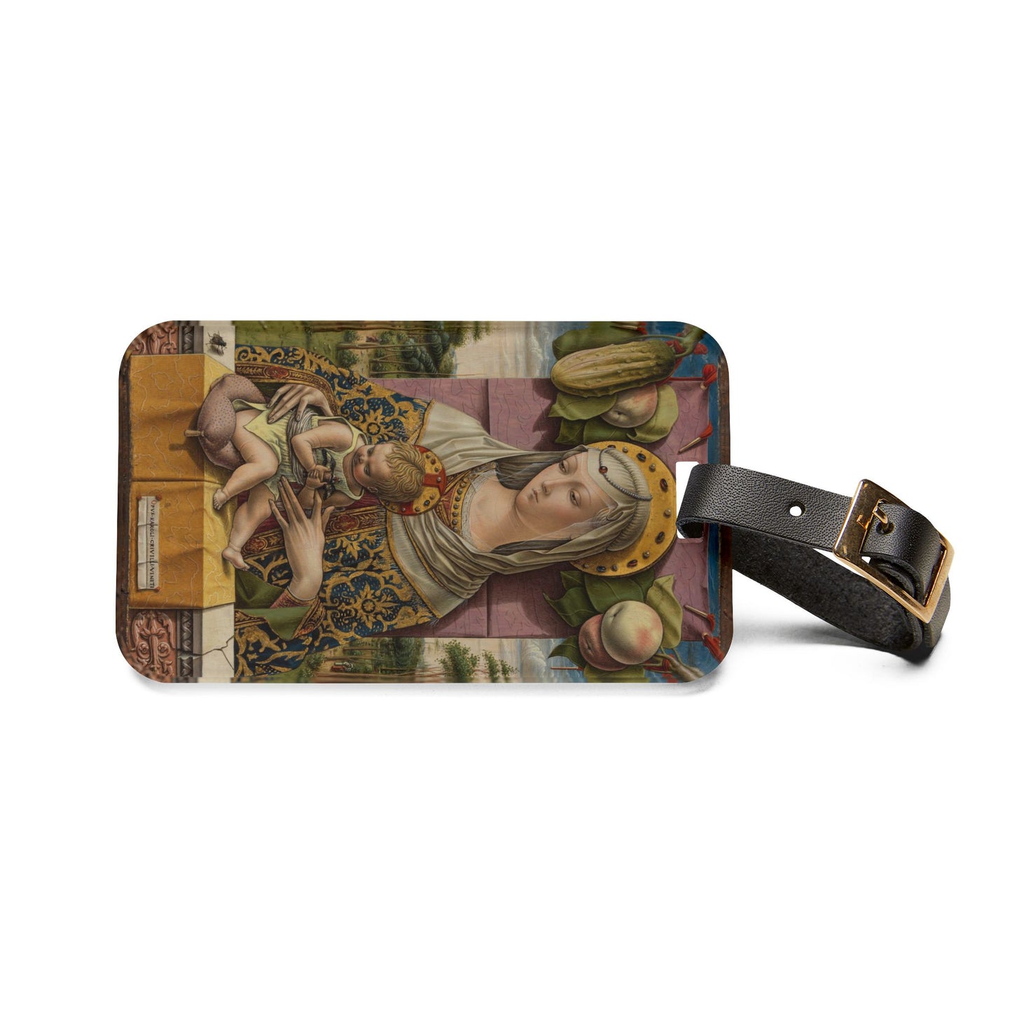 Renaissance Gothic Mother and Child, Carlo Crivelli, Luggage Tag