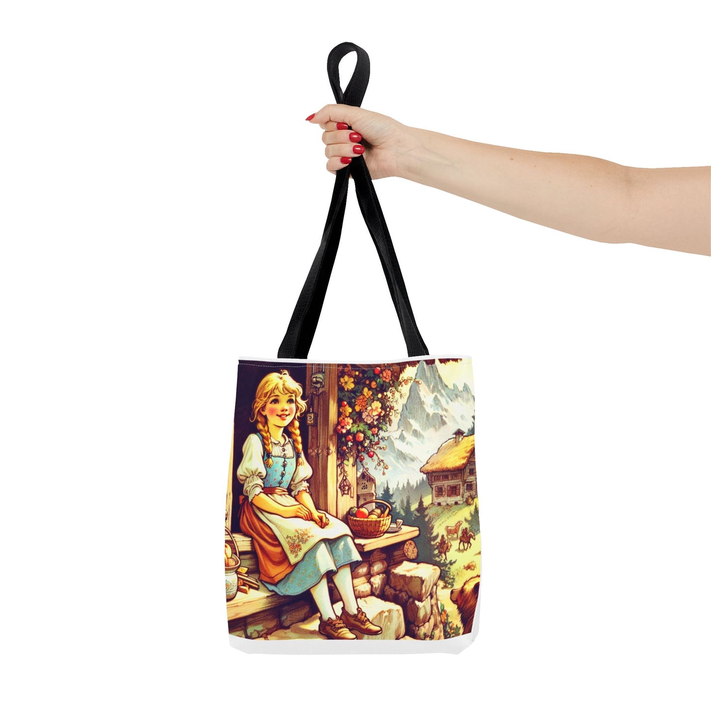 Heidi, Johanna Spyri, Literary, Tote Bag, Book Bag, School Bag, Library, Gift