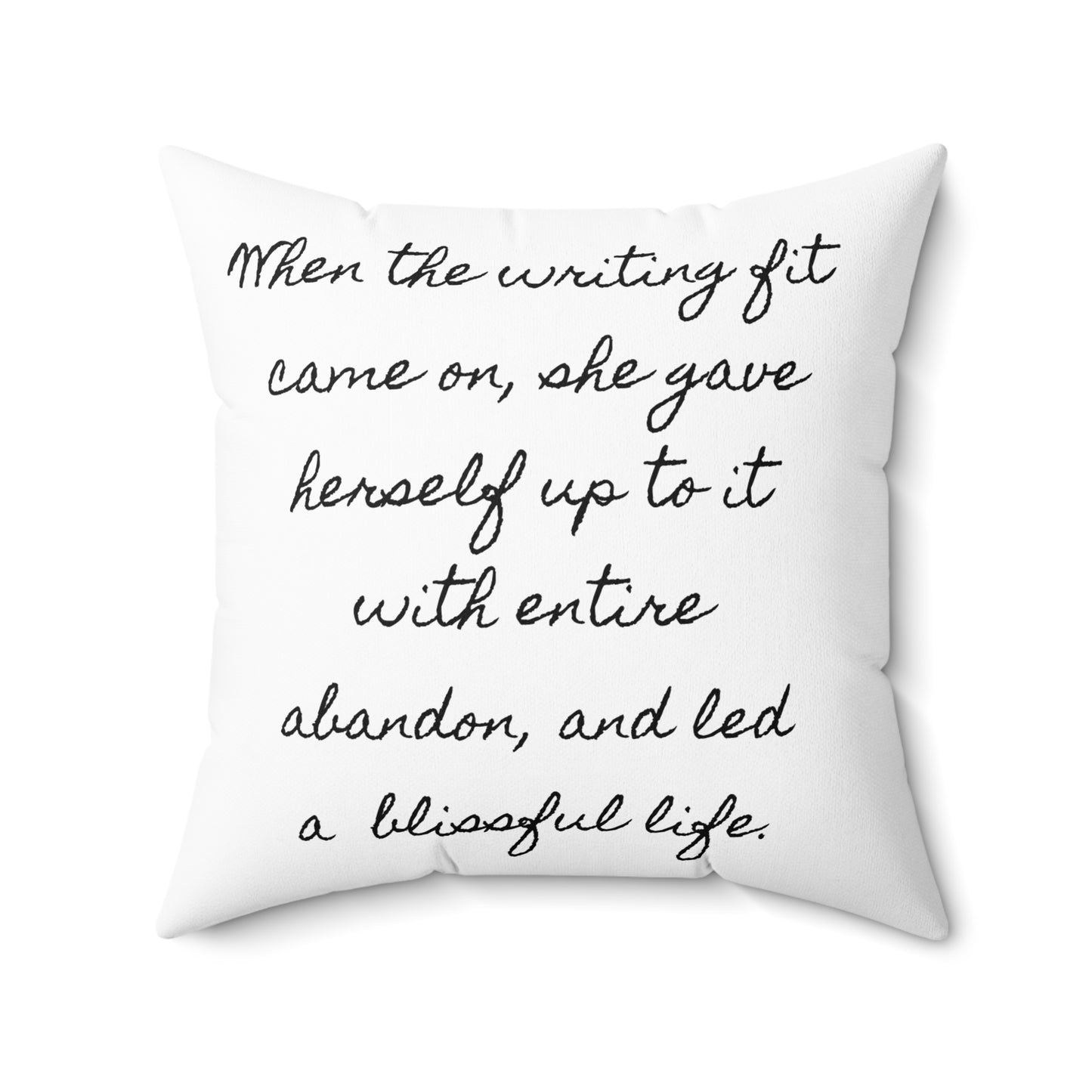 Little Women, Jo March, Writer, Louisa May Alcott, Book, Library, Gift, Square ,Pillow