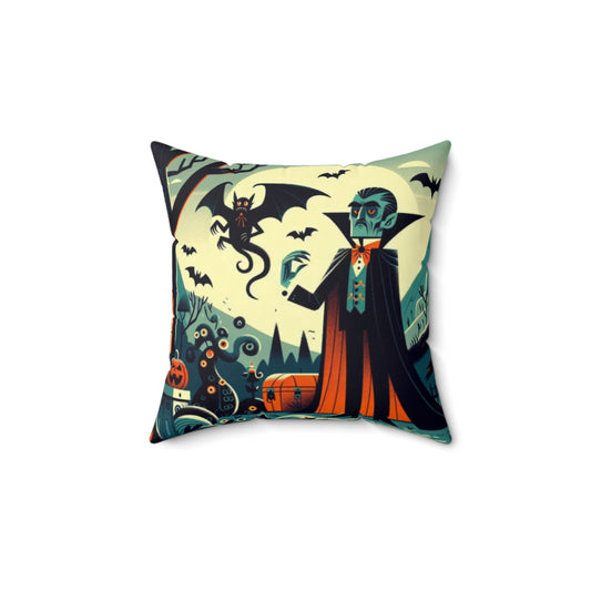 Dracula, Bram Stoker, Halloween, Autumn, Fall, Square Pillow, Literary Pillow, Gift, Book Nook, Library, Bedding, Decor