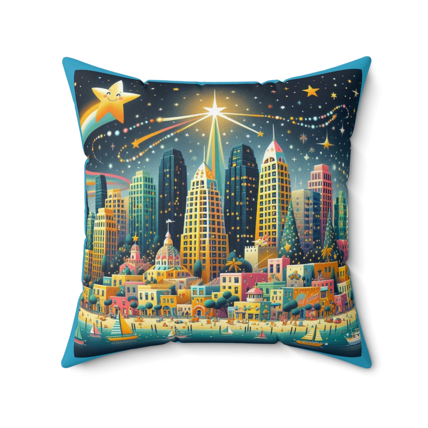 Spun Polyester Square Pillow