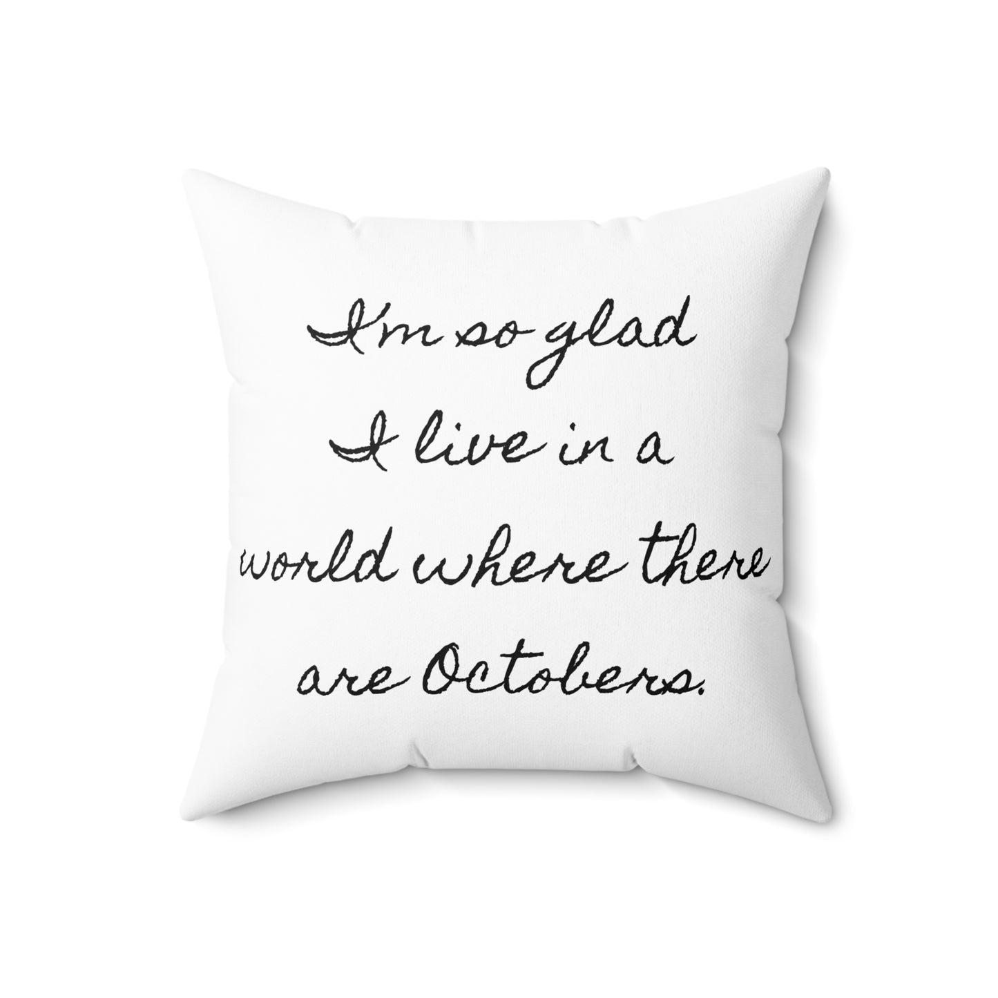 Literary Pillow, Anne of Green Gables, Fall Season October Decor, Book Nook Gift, Library Accessory, Lucy Maud Montgomery, Spun Polyester