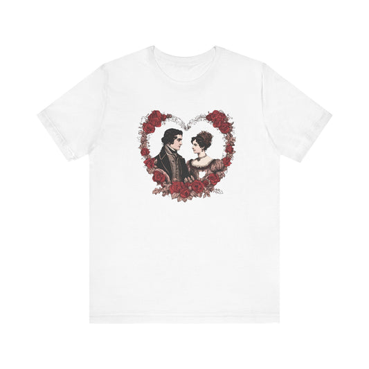 Jane Austin, Sense and Sensibility, Darcy, Valentine's Day, Unisex Jersey Short Sleeve Tee, Tshirt