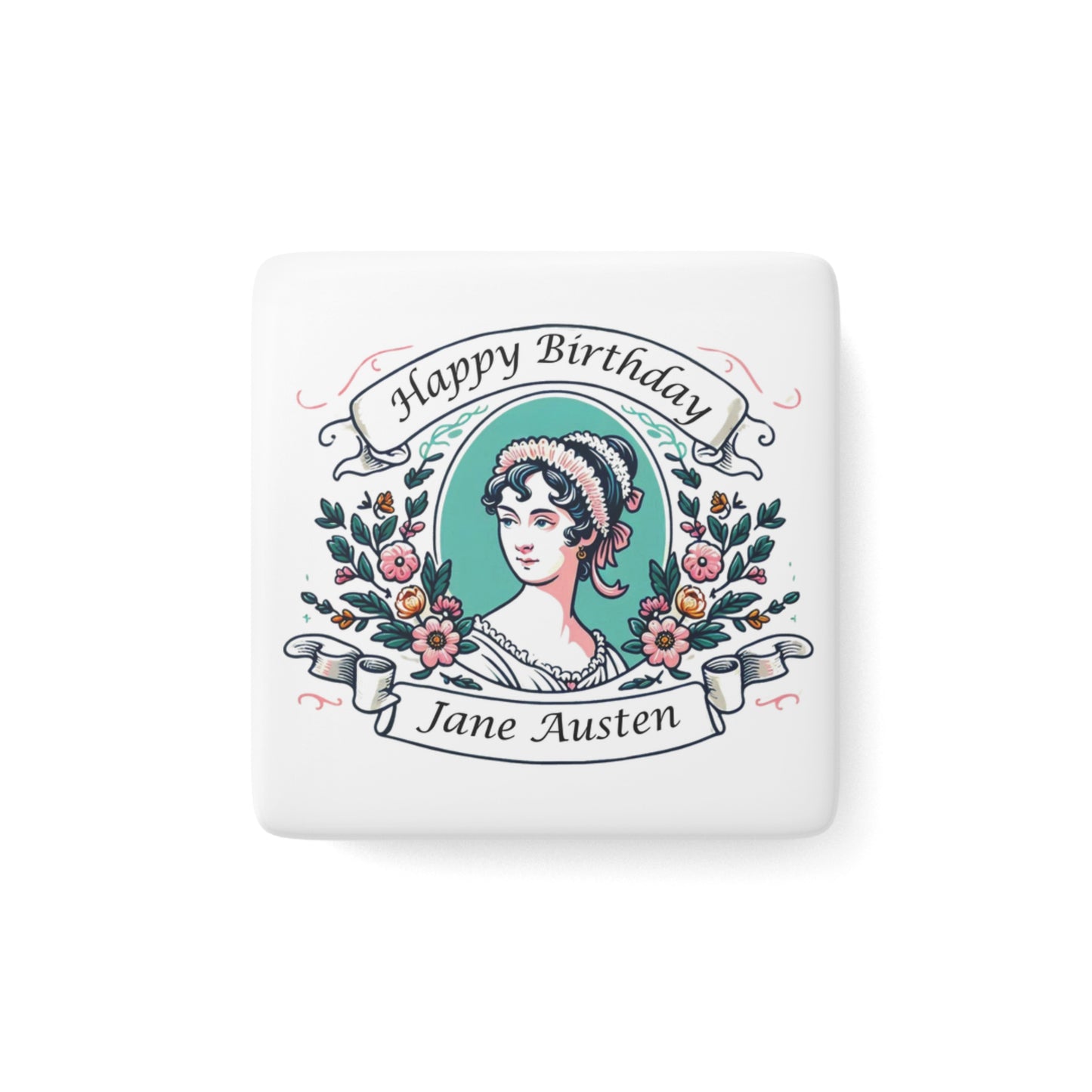 Porcelain Magnet, Square
