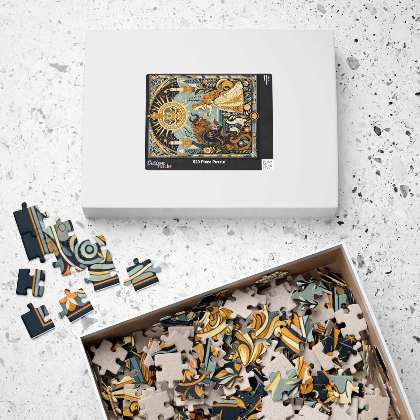 Puzzle - Beauty and the Beast, Fairy Tale Puzzle. Jigsaw, Game, Brain Teaser. Unique Gift for Disney Fans, Adults, Kids. Home Activity,