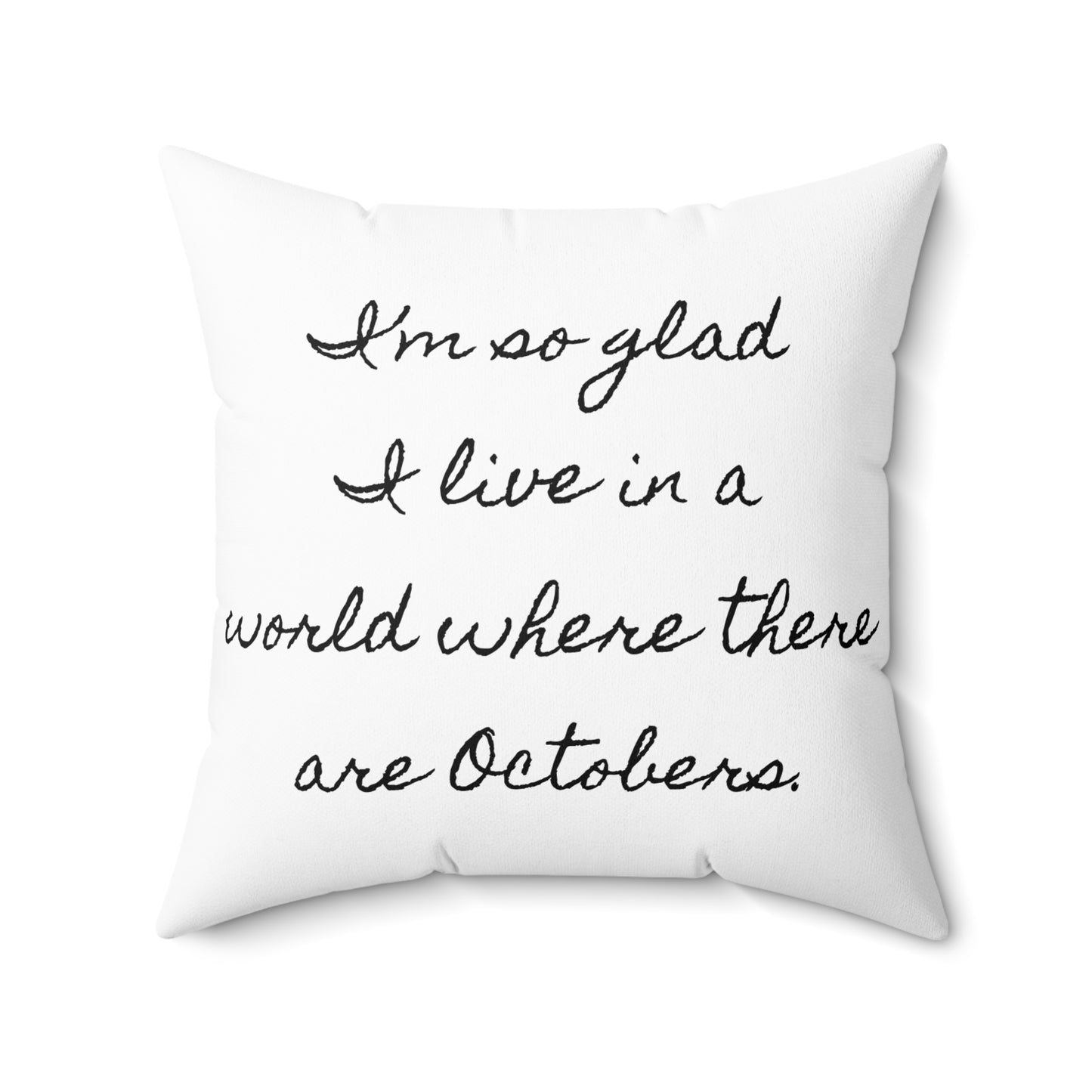 Literary Pillow, Anne of Green Gables, Fall Season October Decor, Book Nook Gift, Library Accessory, Lucy Maud Montgomery, Spun Polyester