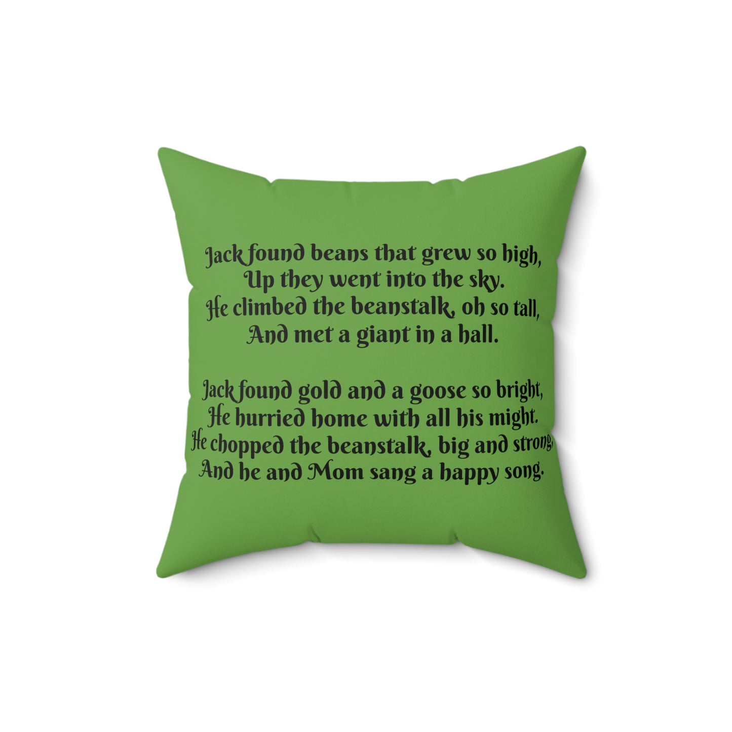 Jack and the Beanstalk, Square Pillow, Literary Pillow, Library, Book Nook, Reading Corner, Classroom, Teacher, Fairytale
