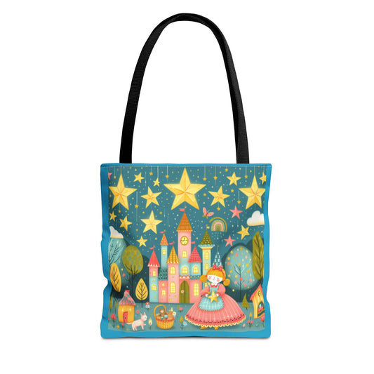 Twinkle Twinkle Little Star, Nursery Rhyme, Fairy Tale, Tote Bag, Book Bag, Library Bag, Gift