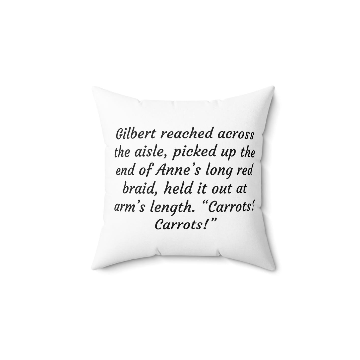Literary Pillow, Anne of Green Gables, Gilbert Blythe, Lucy Maud Montgomery, Home Decor Cushion, Book Nook, Classroom, Green Gables Decor