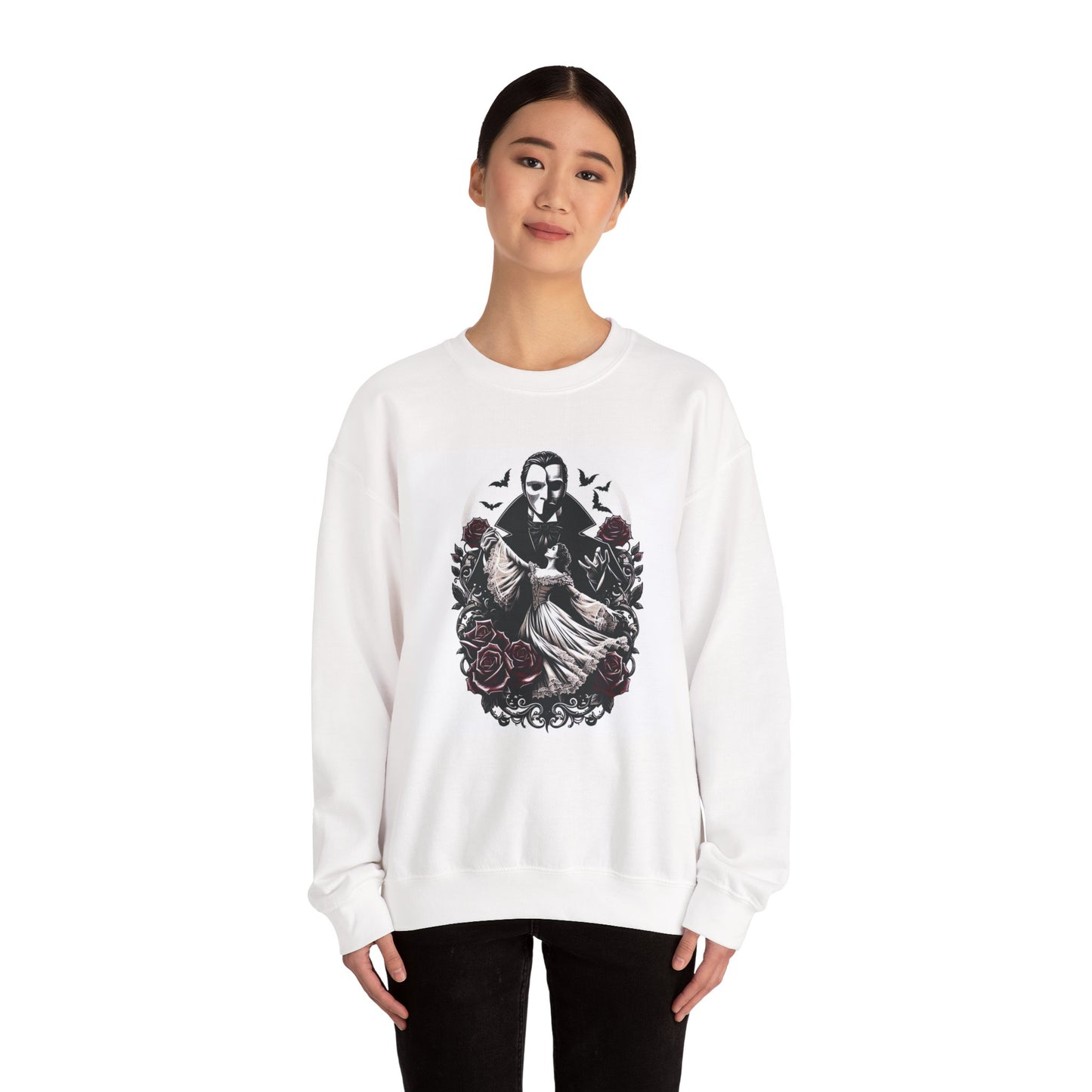 Gothic Crewneck Sweatshirt, Phantom of the Opera, Cozy Casual, Literary Bookish Fashion, Halloween Apparel, Gaston Leroux