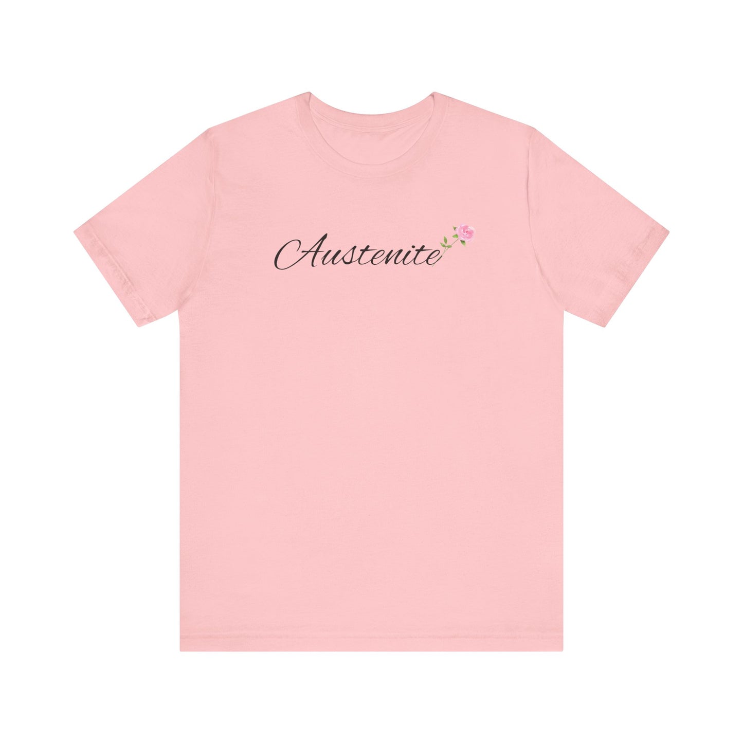 Jane Austen, Austenite, Fan, Reader, Writer, T-Shirt, tshirt, Floral, Flower, Unisex Jersey Short Sleeve Tee