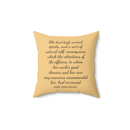 Literary Pillow, Pride and Prejudice, Lydia Bennet, Regency, Jane Austen, Austenite, Cushion, Home Decor, Book Lover Gift, Reading Nook