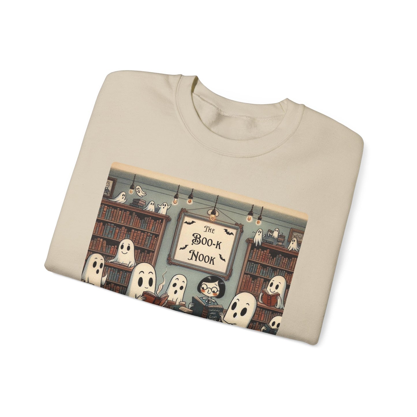 Ghost Readers Crewneck Sweatshirt, Cozy Halloween, Book Lover Apparel, Sweatshirt for Fall, Librarian Shirt, Autumn Teacher Gift, Fall