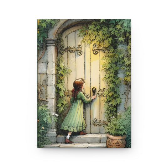 Fantasy Hardcover Journal, Secret Garden Design, Gift for Writers, Creative Notebook, Stationery