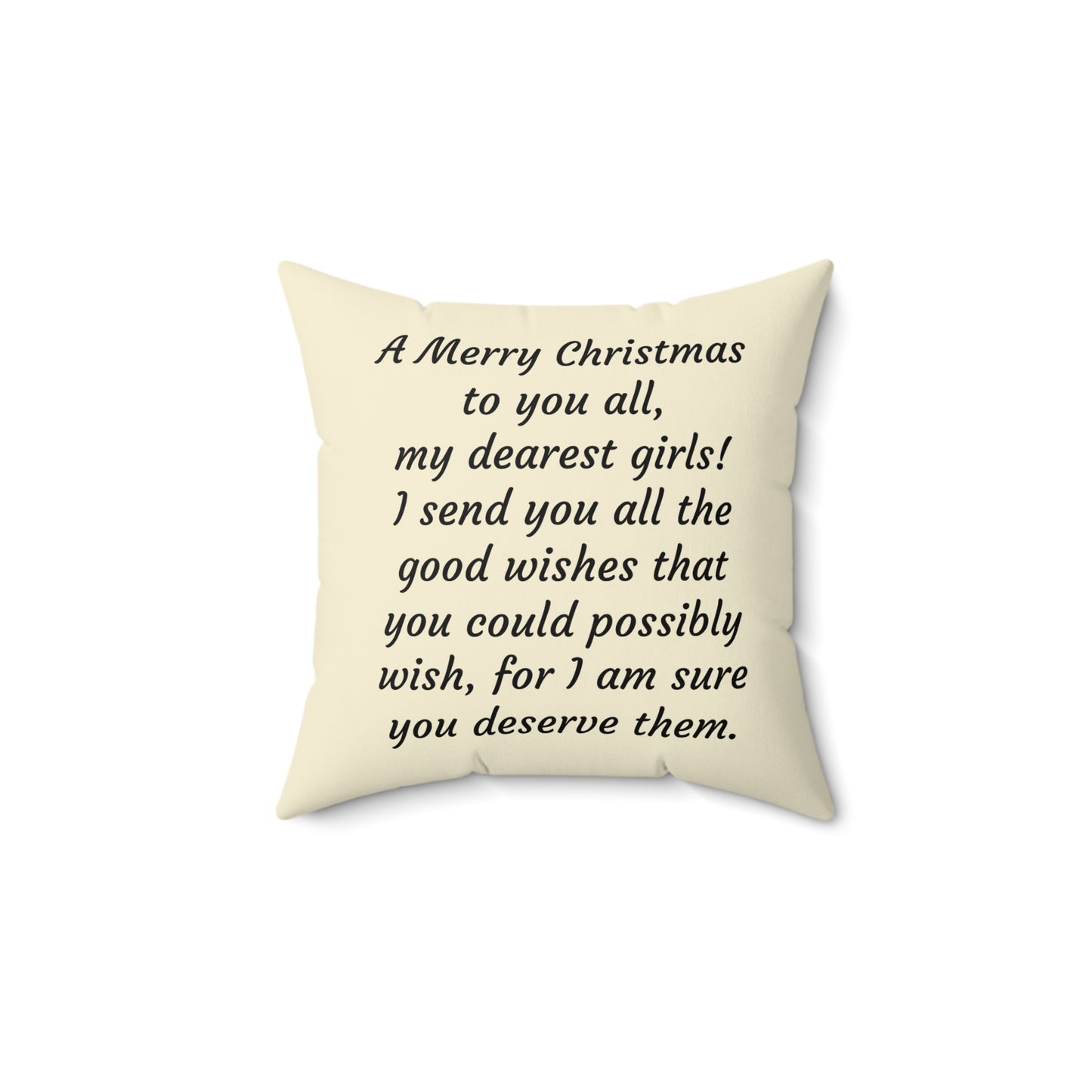 Little Women, Louisa May Alcott, Christmas, Holiday, Gift, Literary Pillow, Square Pillow