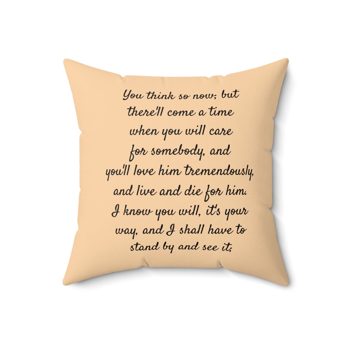 Literary Cushion Pillow, Little Women Square Pillow, Book Nook Decor, Jo March Laurie Louisa May Alcott Pillow, Library Cushion