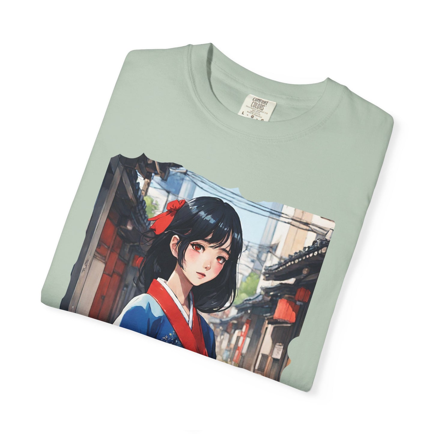 Japan Anime, Seoul, South Korea, Girl, Hanbok, Unisex Garment-Dyed T-shirt