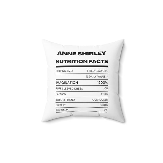 Anne Shirley, Anne of Green Gables, Humor, Ingredients, Square Pillow