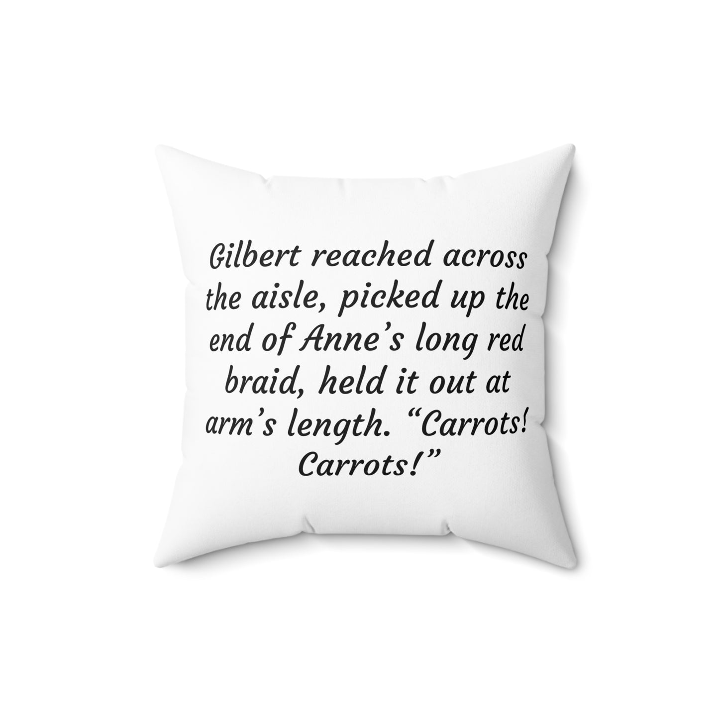 Literary Pillow, Anne of Green Gables, Gilbert Blythe, Lucy Maud Montgomery, Home Decor Cushion, Book Nook, Classroom, Green Gables Decor
