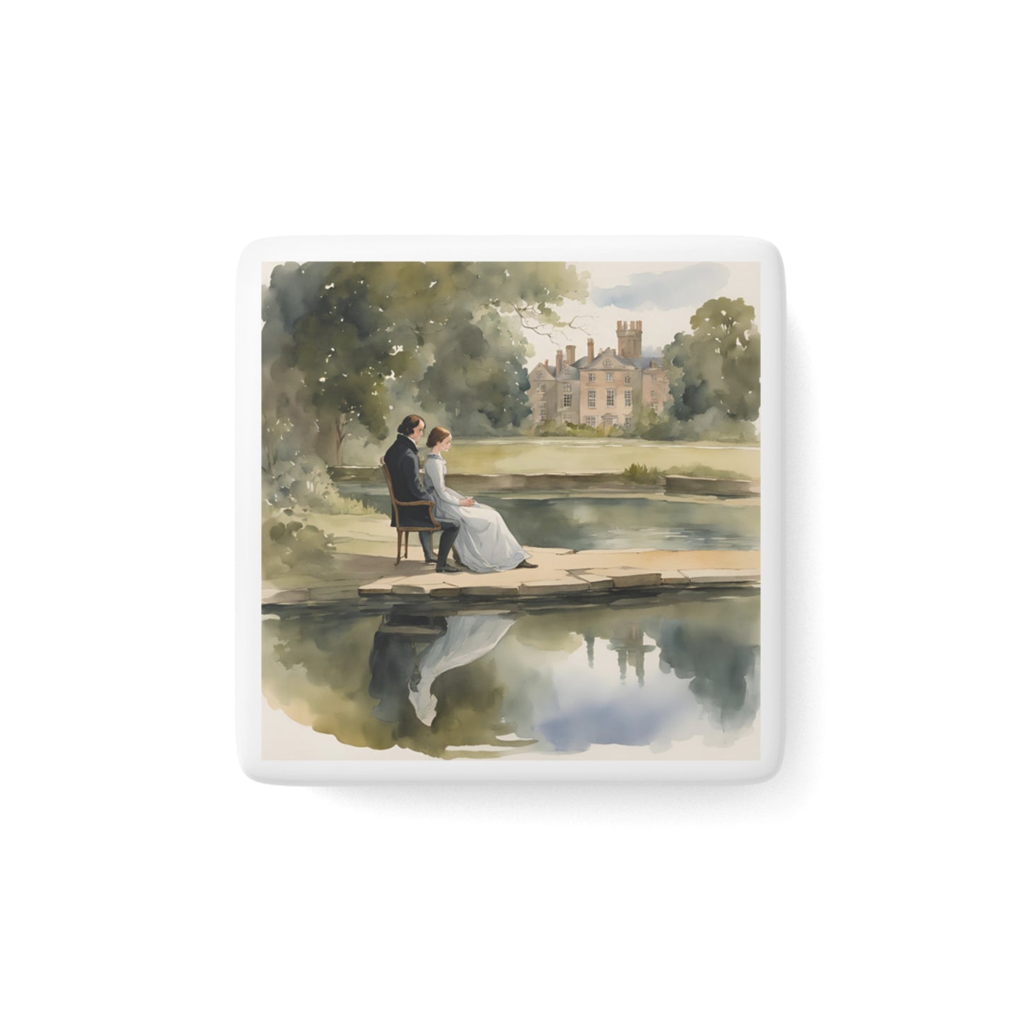 Porcelain Magnet, Square