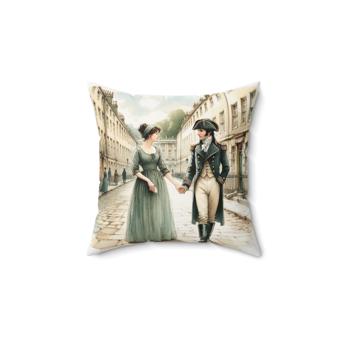 Jane Austen Pillow, Literary Home Decor, Regency Quote Cushion, Persuasion Gift, Spun Polyester Square Pillow