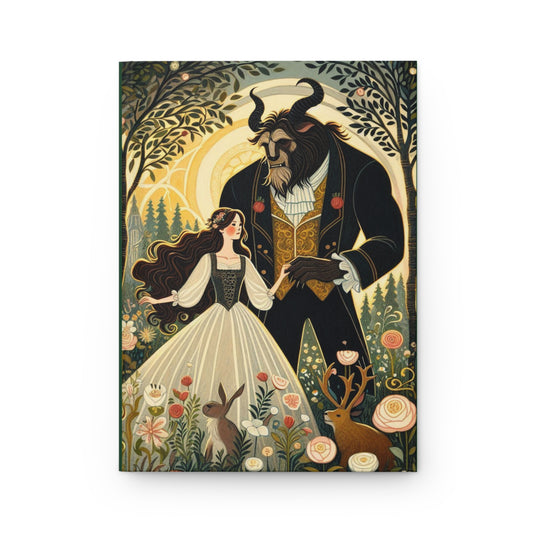 Fairy Tale Journal, Beauty and the Beast, Diary, Notebook, Stationery, Matte Hardcover, Gift for Writers