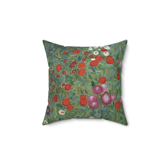 Gustav Klimt, Flower Garden, Pillow, Painting, Artist, Art, Museum, Gift