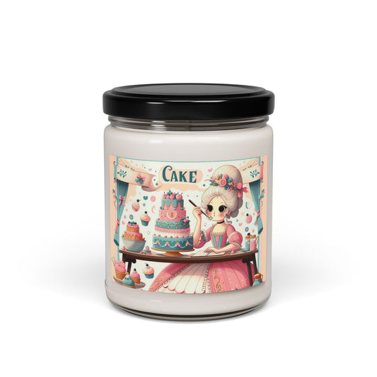 Soy Candle, Marie Antoinette Cake Coconut Scented, France Parisian Whimsical Home Decor Gift, French Inspired Candle, Unique Aromatherapy