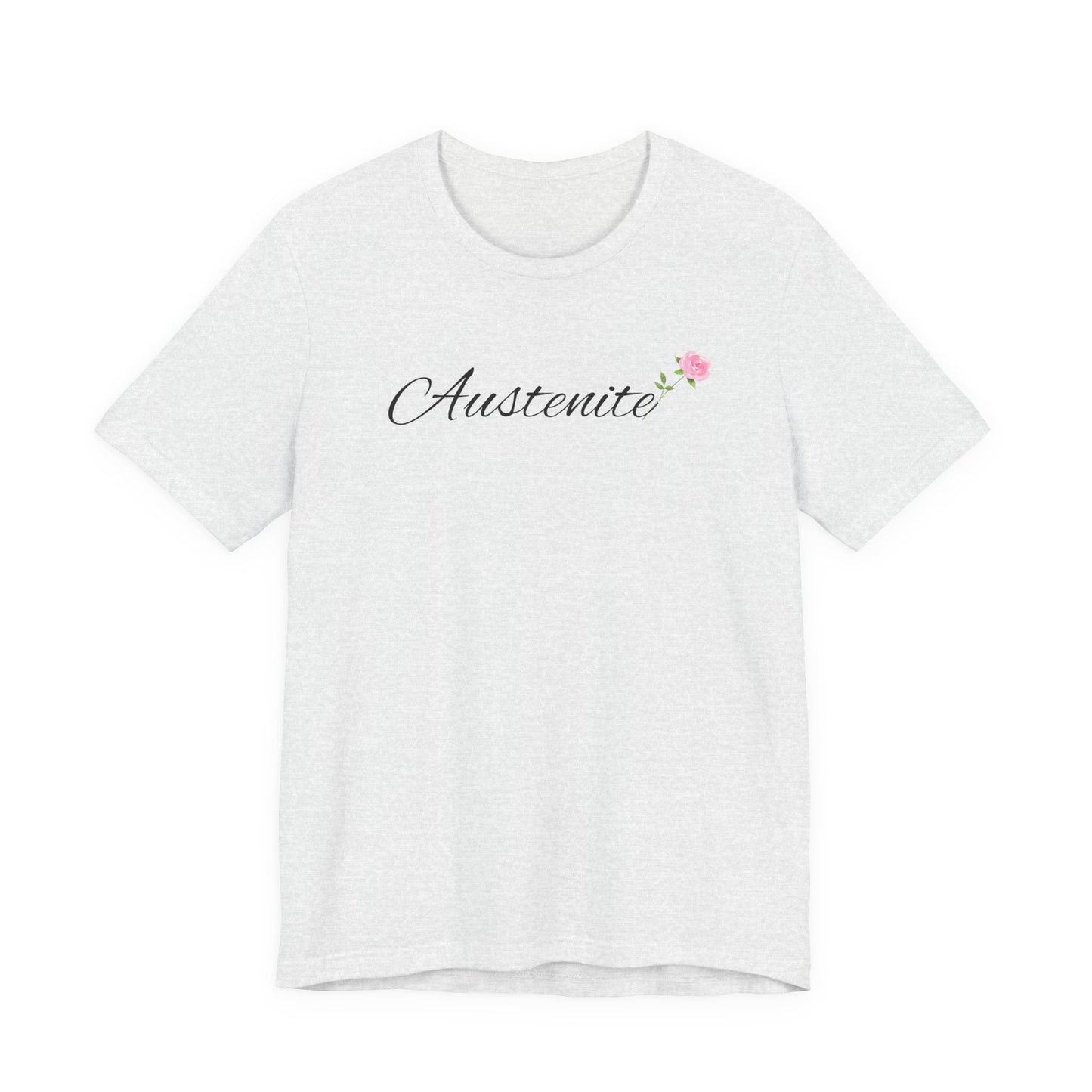 Jane Austen, Austenite, Fan, Reader, Writer, T-Shirt, tshirt, Floral, Flower, Unisex Jersey Short Sleeve Tee