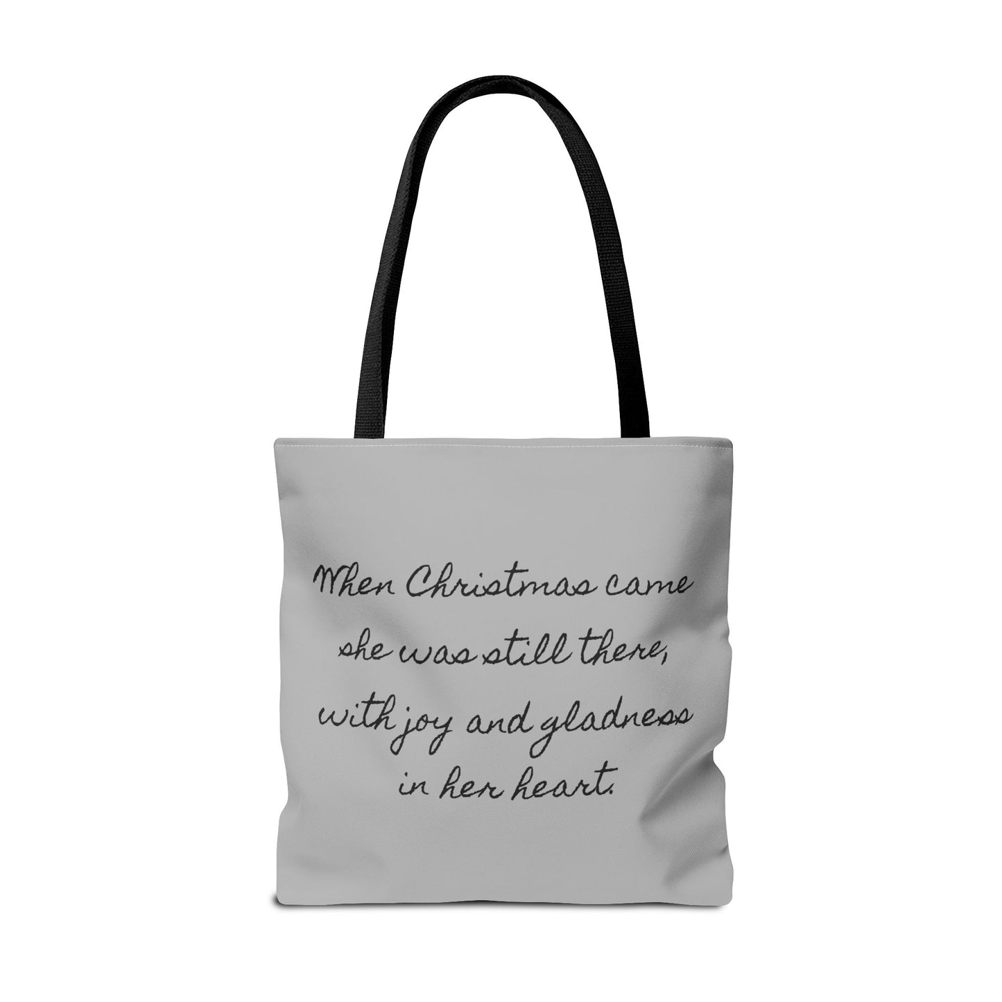Literary Christmas Tote Bag - Anne of Green Gables Holiday Gift, Lucy Maud Montgomery Book Lover Shoulder Bag, Bookish Literary Tote,