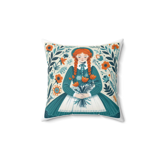 Anne of Green Gables, Lucy Maud Montgomery, Square Pillow, Literary Pillow, Book Nook, Reading Corner, Library, Educational