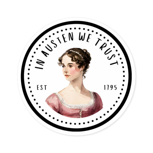 Jane Austen, Austenite, Regency, Round Stickers, Indoor, Outdoor