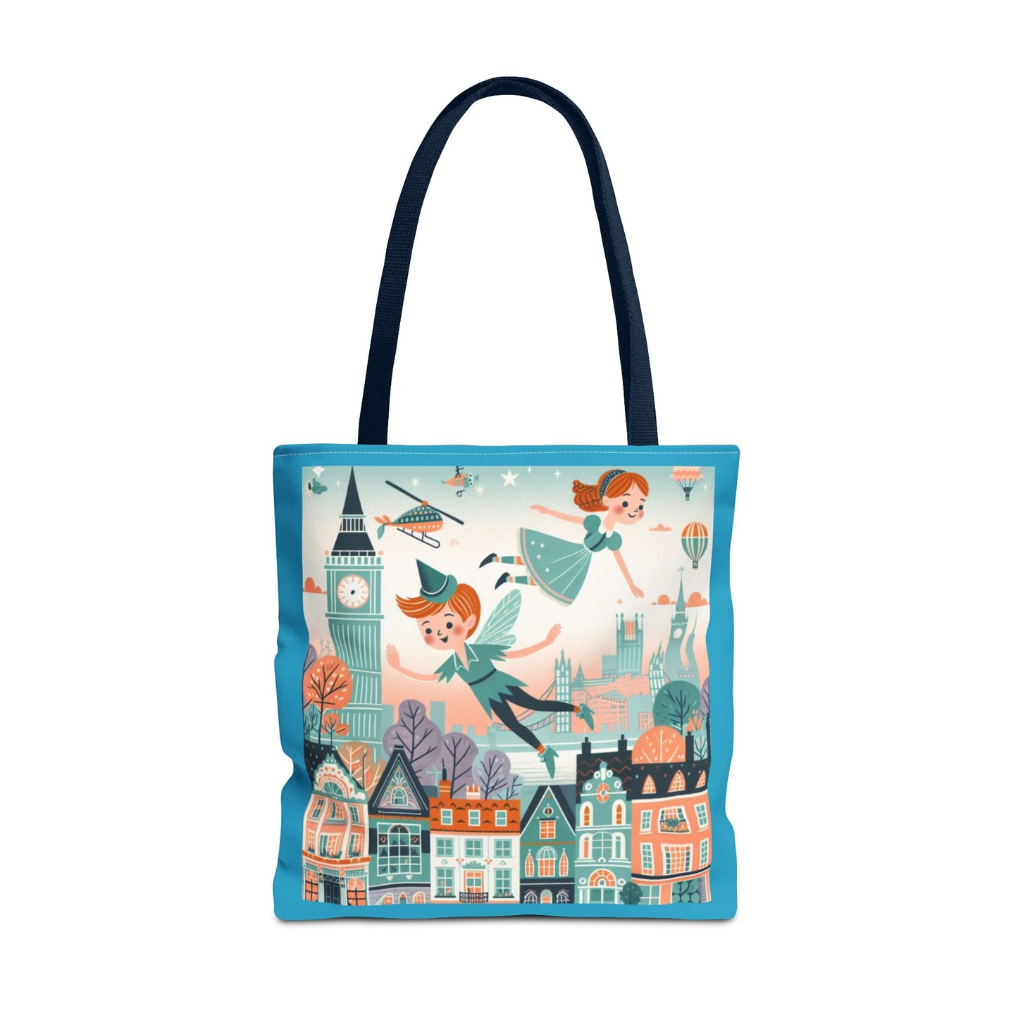Peter Pan, JM Barrie, Fairy Tale, Tote Bag, Book Bag, Library Bag, Gift