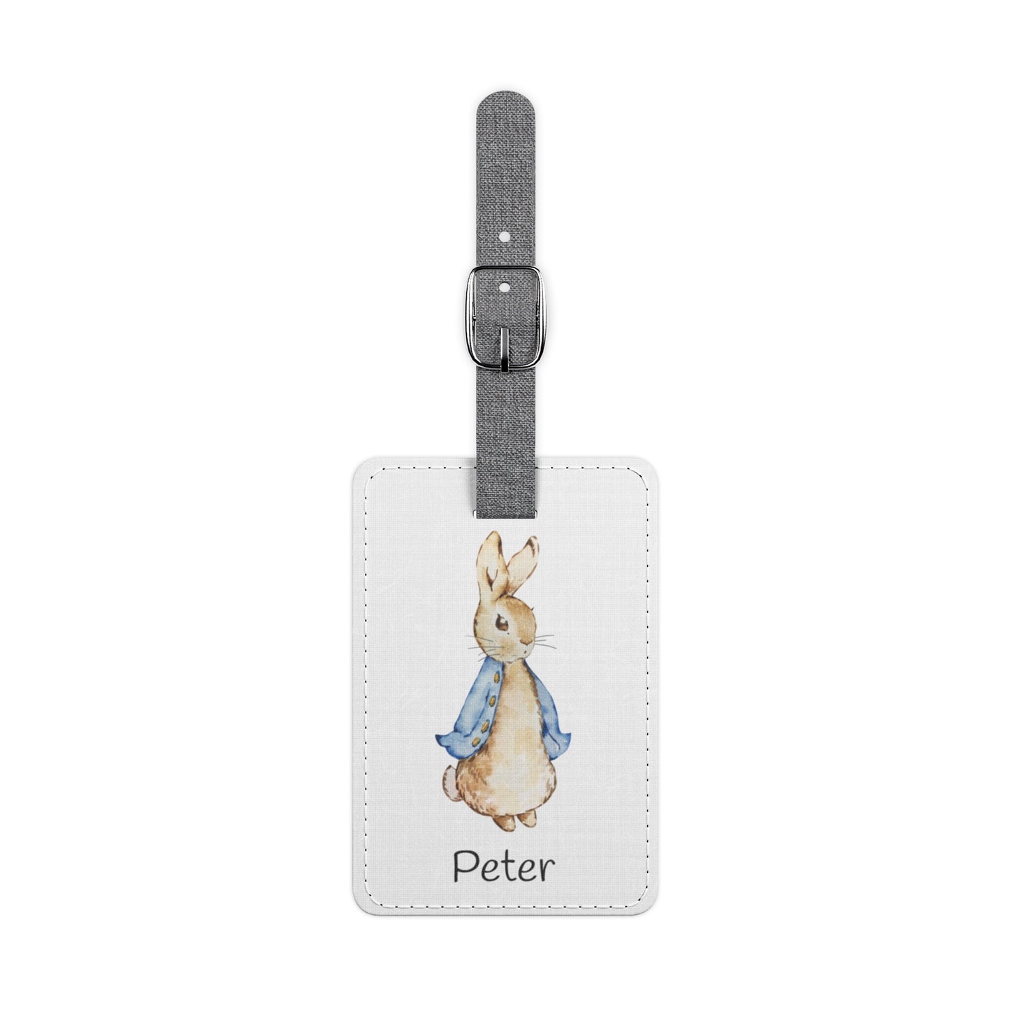 Luggage Tag, Personalized Peter Rabbit ,Travel Accessory, Custom Name, Stylish Suitcase Identifier, Gift for Kids
