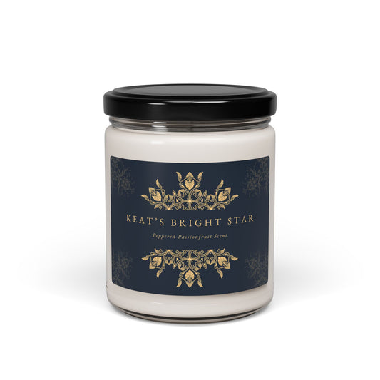 John Keats, Bright Star,  Love Poem, Soy Candle, Poetry, Poem, Poet, Gift