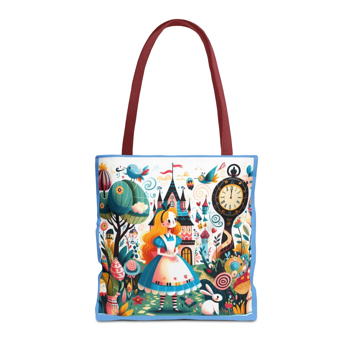 Alice in Wonderland, Fairytale, Lewis Carroll, Tote Bag, Book Bag, School, Library, Book Club