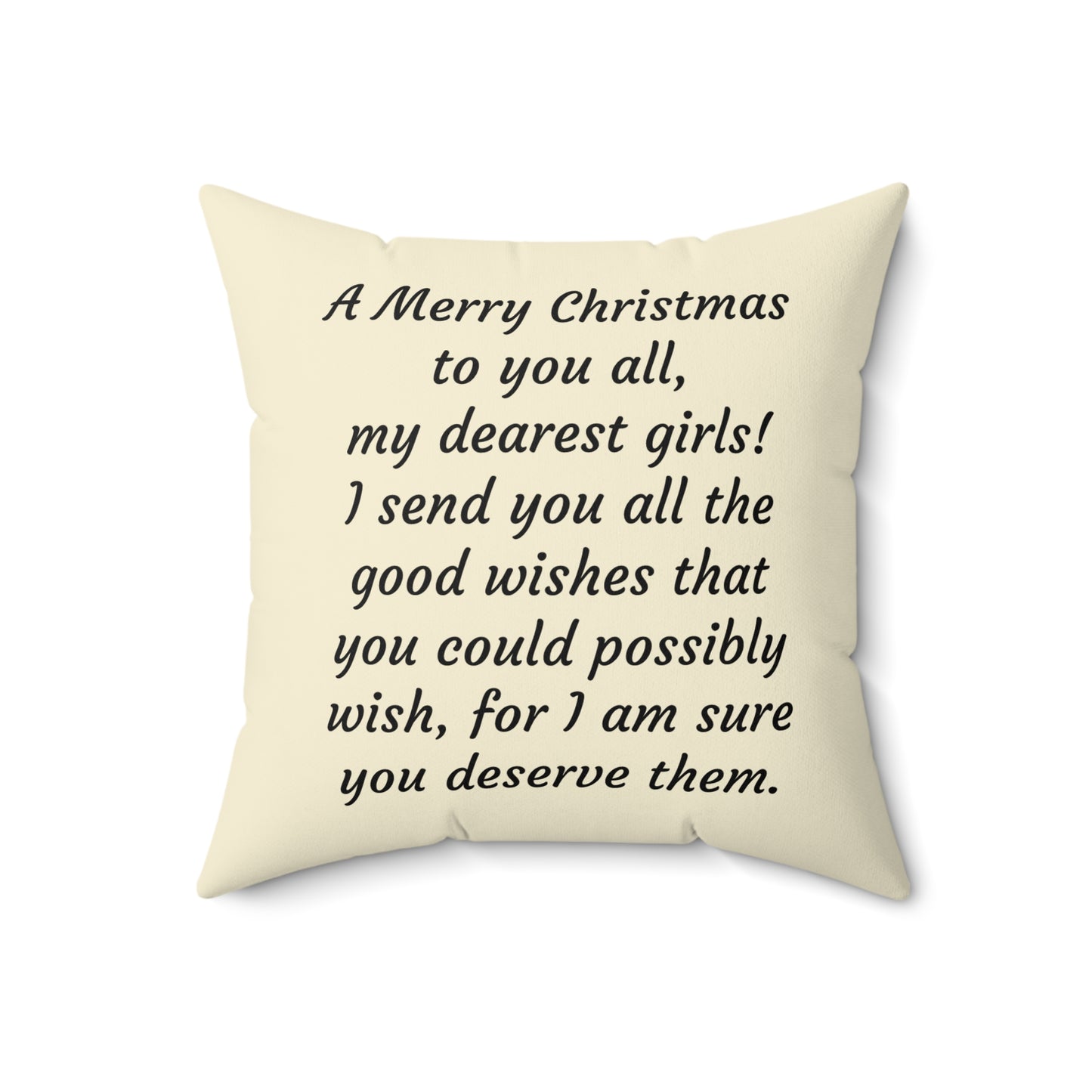 Little Women, Louisa May Alcott, Christmas, Holiday, Gift, Literary Pillow, Square Pillow