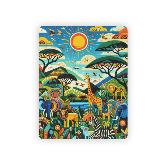 Africa, Safari, Animals, Educational Game, Kids' Puzzle, Gift, 30-Piece