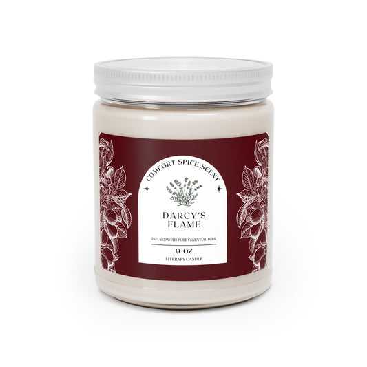 Regency, Jane Austen, Austenite, Candle, Literature, Darcy's Flame, Gift, Reader, Bookworm, Shower, Birthday, Scented Soy Candle, 9oz